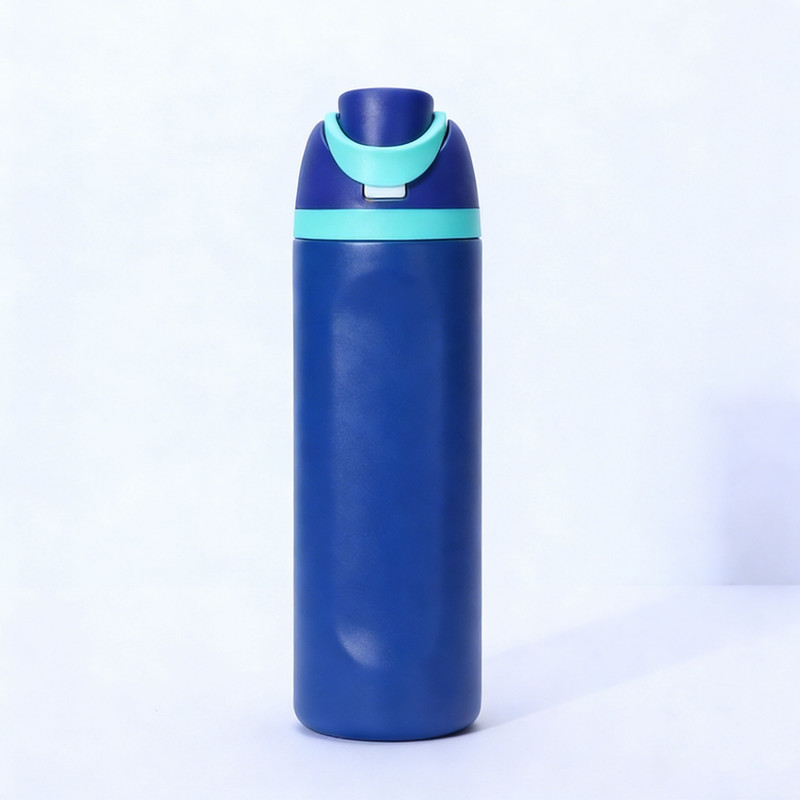 Insulated Stainless Steel Water Bottle with Straw,blue & 24 oz, BPA-Free, for Travel, Sports, Outdoors - Image 1