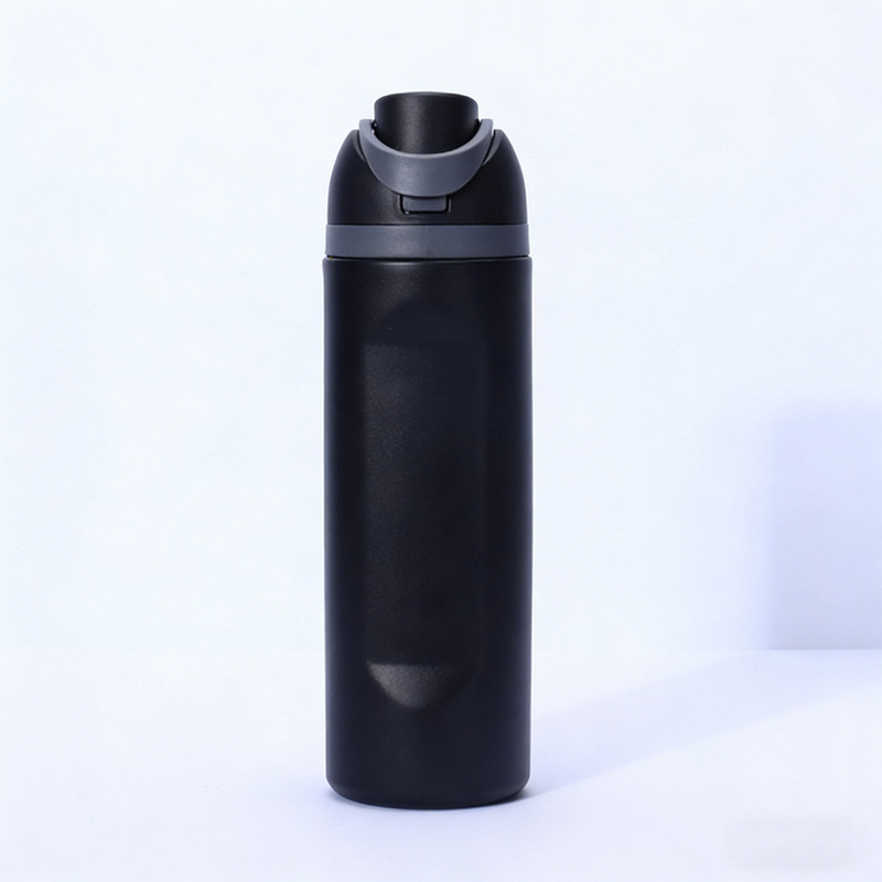 Insulated Stainless Steel Water Bottle with Straw,black & 24 oz, BPA-Free, for Travel, Sports, Outdoors - Image 1