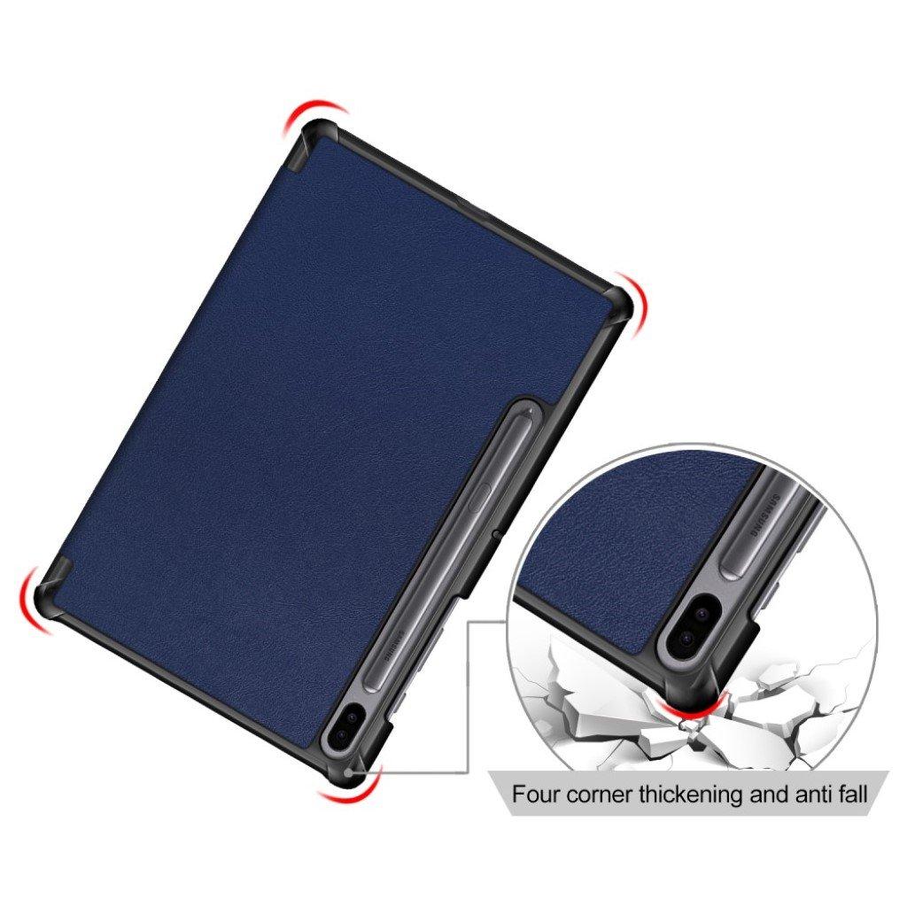 Compatible with Samsung Galaxy Tab S6 Leather Case with Three Flaps - Protective Cover Samsung - Image 2