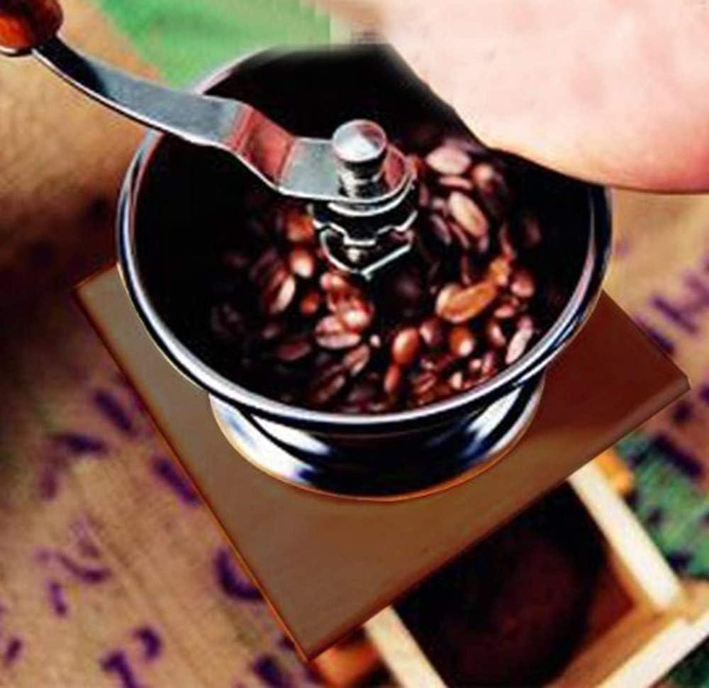Retro Wooden Coffee Grinder Hand-Cranked Ceramic Burr Compatible with Braun Oral-B Philips - Image 5