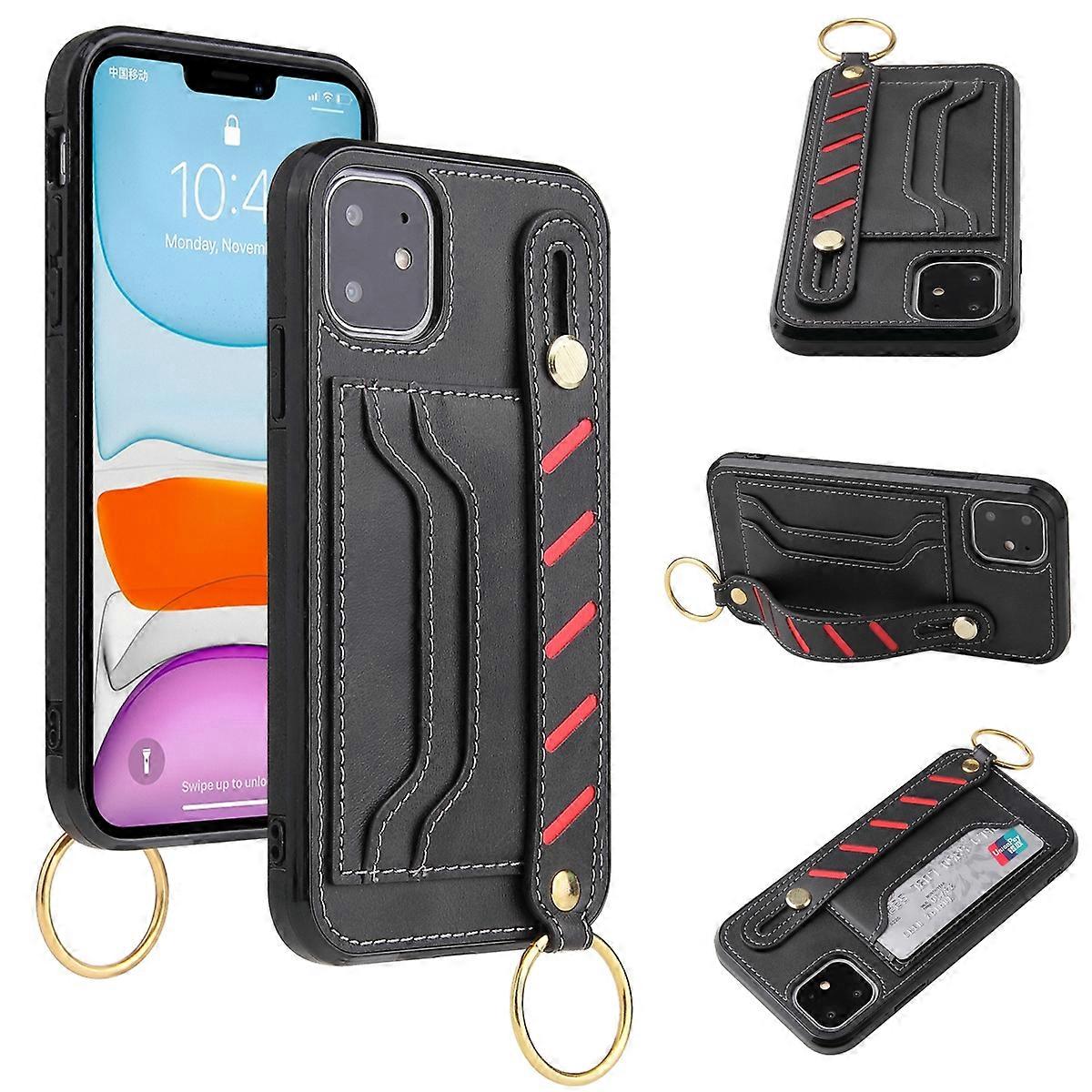 Compatible with iPhone 11 Armband Wallet Leather Phone Case-tfrf - Image 1