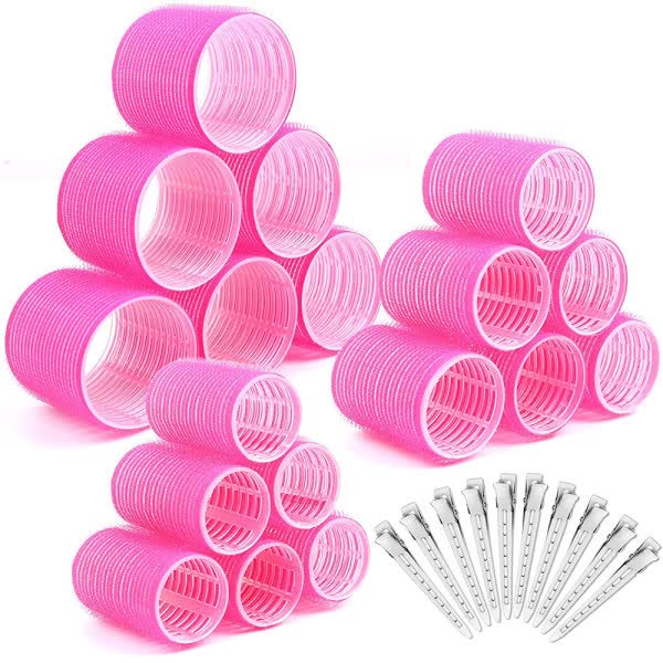 Self Adhesive Jumbo Large Small Hair Coils Heat Free 28 pcs - Image 1