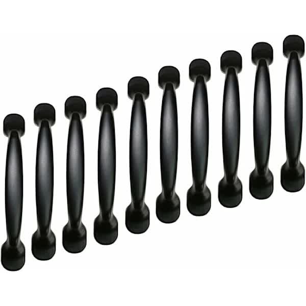 10x 96mm Black Kitchen Handles Door Handles Drawer Handles Bedroom Furniture Handles - Image 1