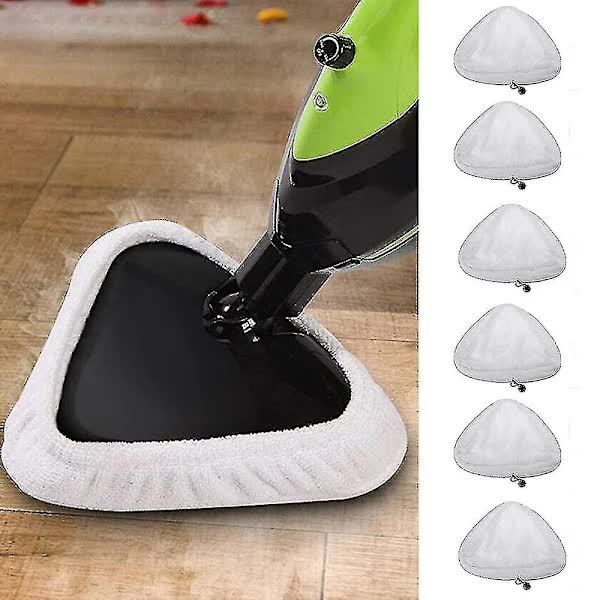 Compatible with H2O X5 Microfiber Steam Mop Pads 6-Pack Washable Replacement - Image 1