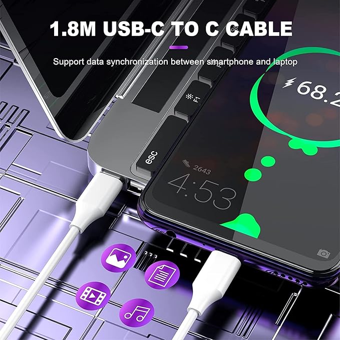100W USB C Charger Compatible with MacBook Pro 13 14 15 inch 2024 - Image 3