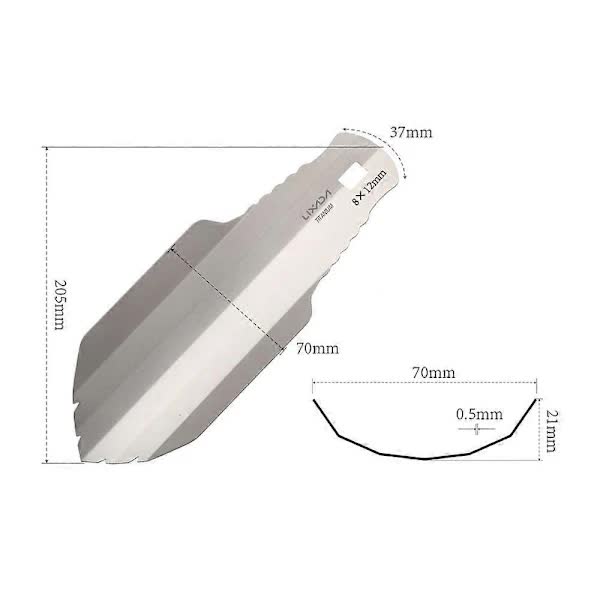 Lixada Titanium Garden Hand Shovel for Outdoor Camping Hiking Backpacking - Image 3
