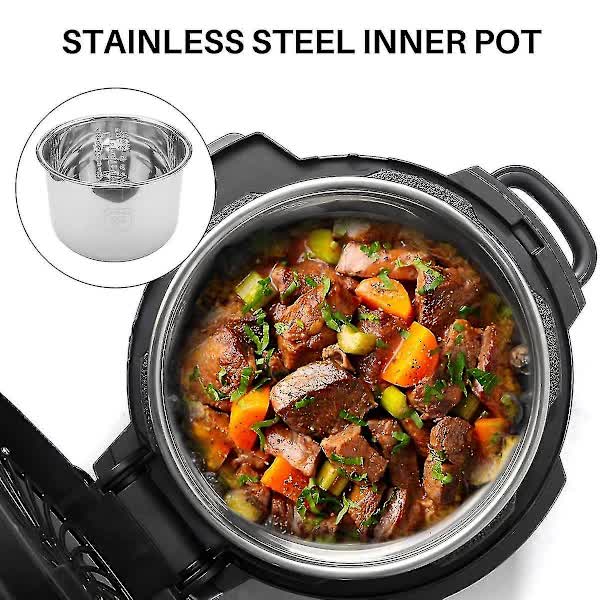 Stainless Steel Pressure Cooker Inner Pot 6L Compatible with Rice Cooker - Image 4