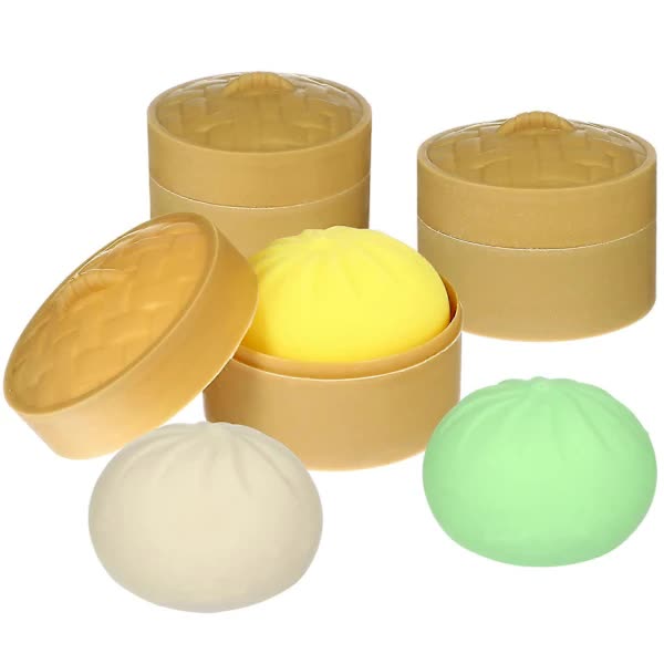 3pcs Dumpling Squeeze Stress Balls, Sensory Toys, Party Favors Handballs - Image 2