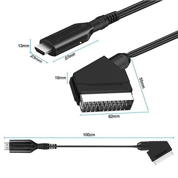 SCART to HDMI Converter Adapter 1080P Plug and Play - Image 2
