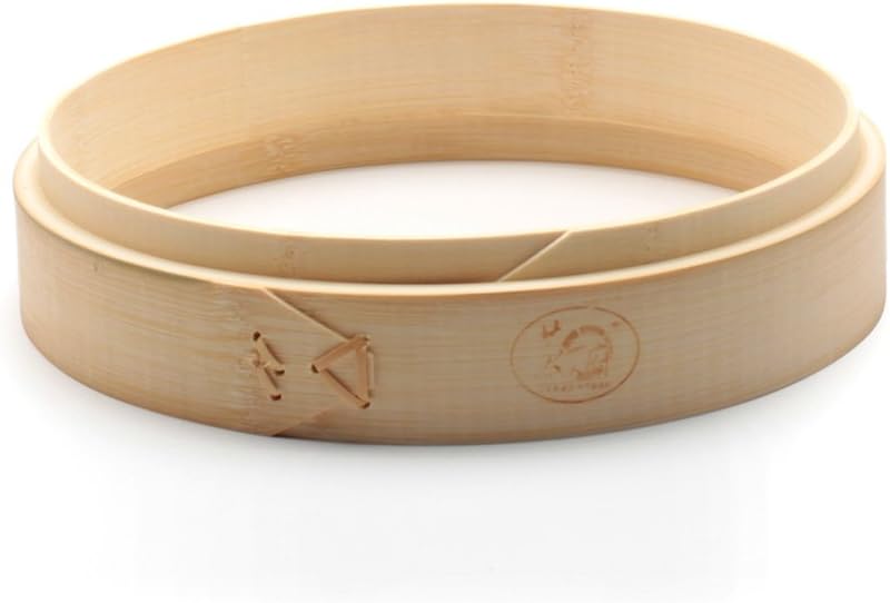 Natural Bamboo Steamer Heightening Ring Deep Steamer 7-13inch Bamboo Steamer’s Circle to Add Height, Increase Steamer Height of 4 CM - Image 1