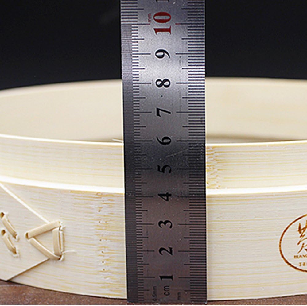 Natural Bamboo Steamer Heightening Ring Deep Steamer 7-13inch Bamboo Steamer’s Circle to Add Height, Increase Steamer Height of 4 CM - Image 2