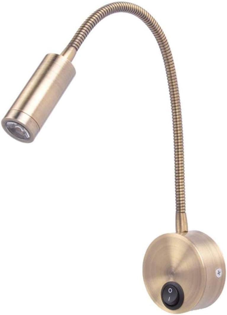 12V RV Boat Wall Lamp Flexible Gooseneck Touch Control Switch LED Reading Light - Image 1