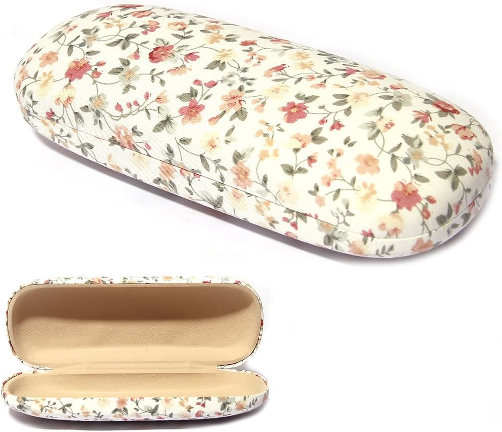 Eyeglasses Cases, Polersun Slim Retro Floral Pattern Glasses Case for Women Ladies Girls - Image 2