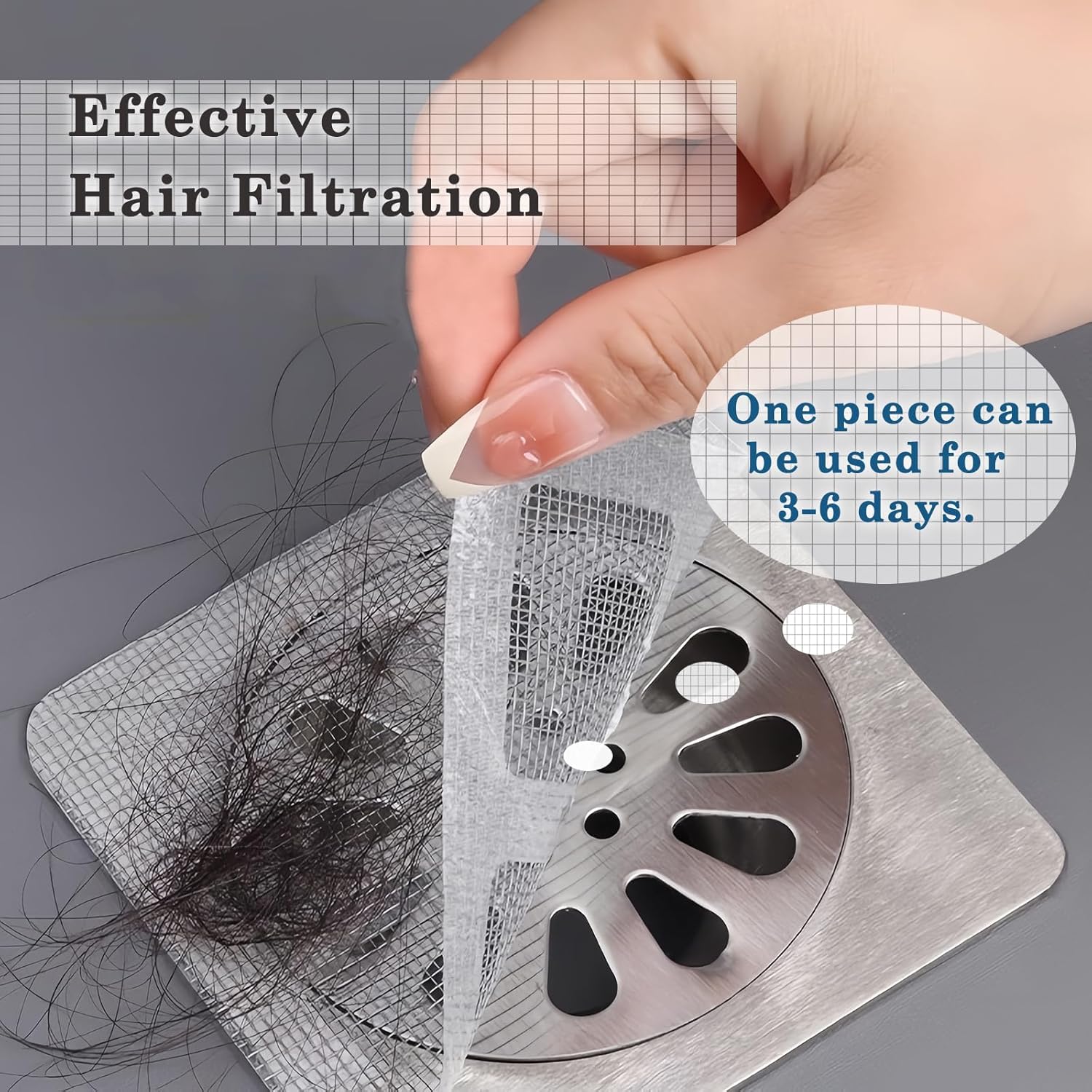 Disposable Hair Drain Stickers, 4