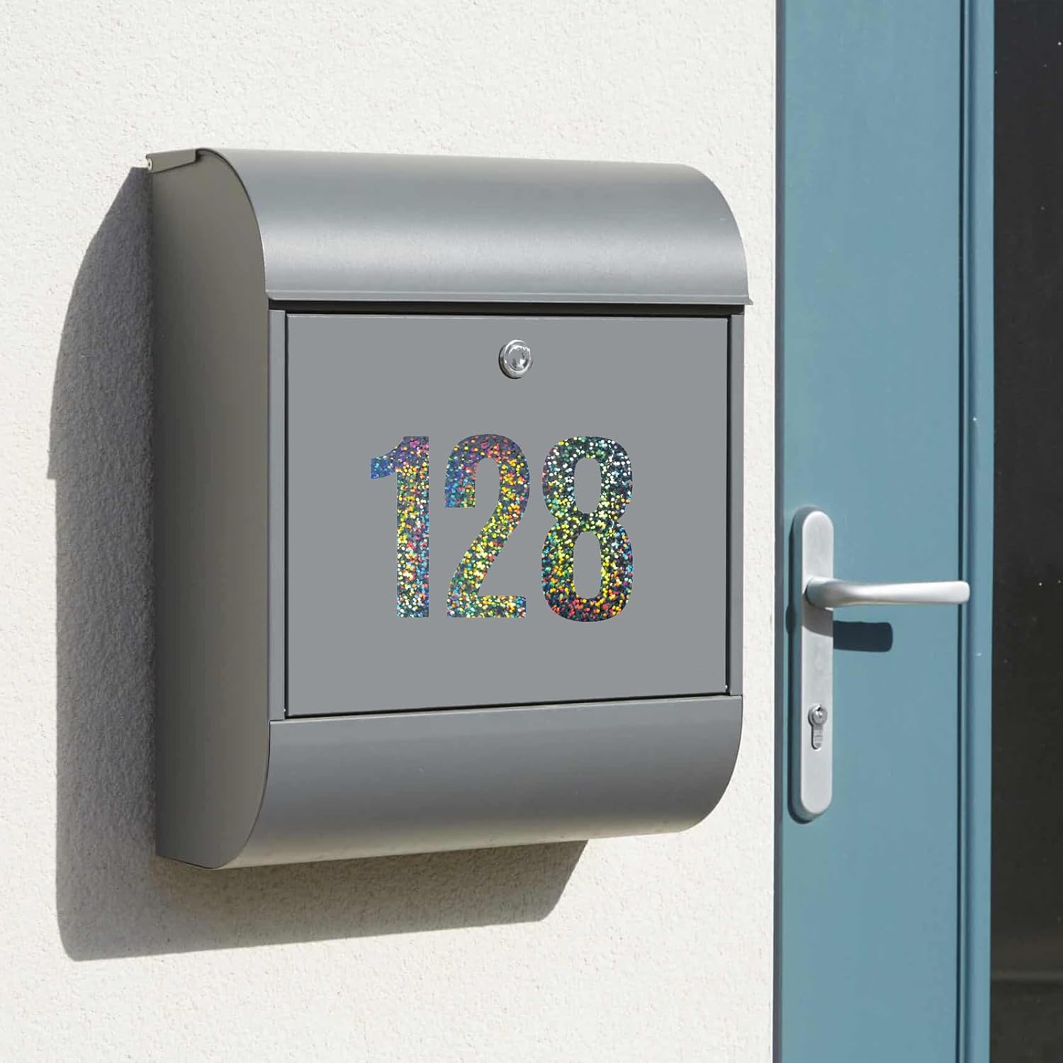 Reflective Mailbox Numbers Stickers,60 PCS Self Adhesive Vinyl Waterproof Number Stickers,6 Sheets Large 3 Inch 0-9 House Numbers,for Mailbox,Signs, Door, Cars,Garbage Bins,Address Numbers(Reflective) - Image 4