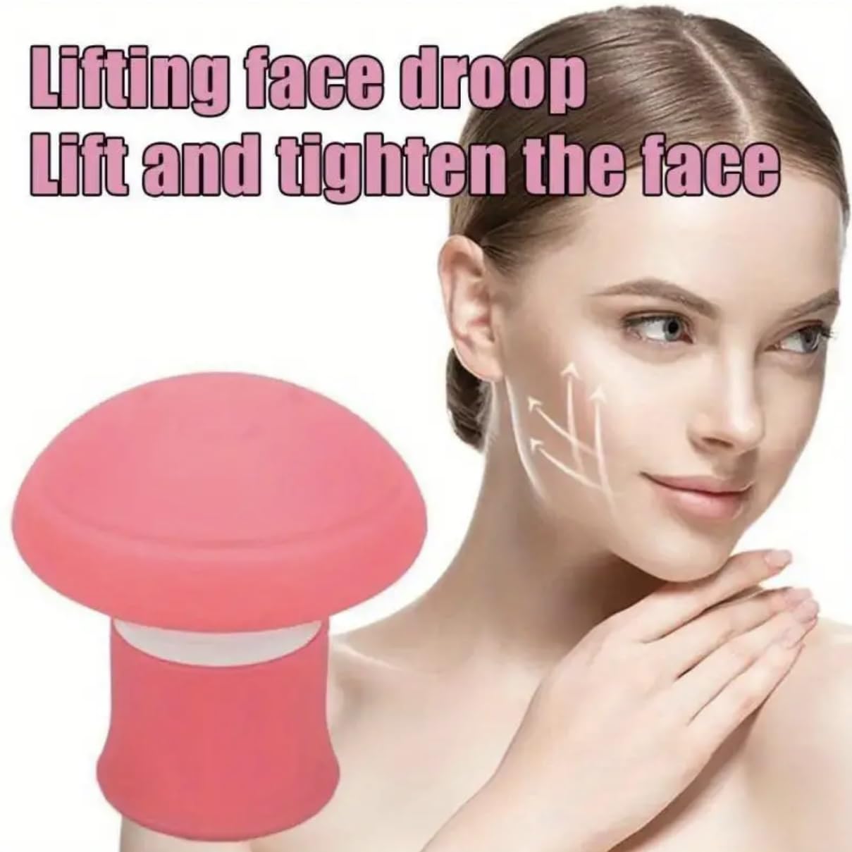 Jaw Exerciser,Double Chin Reducer,Facial Yoga for Skin Tighten Firm,Face Exerciser& Jawline Shaper, Jaw Trainer,Facial and Neck Exercise for Women and Men,Double Chin Breathing Exercise Device (Pink) - Image 4