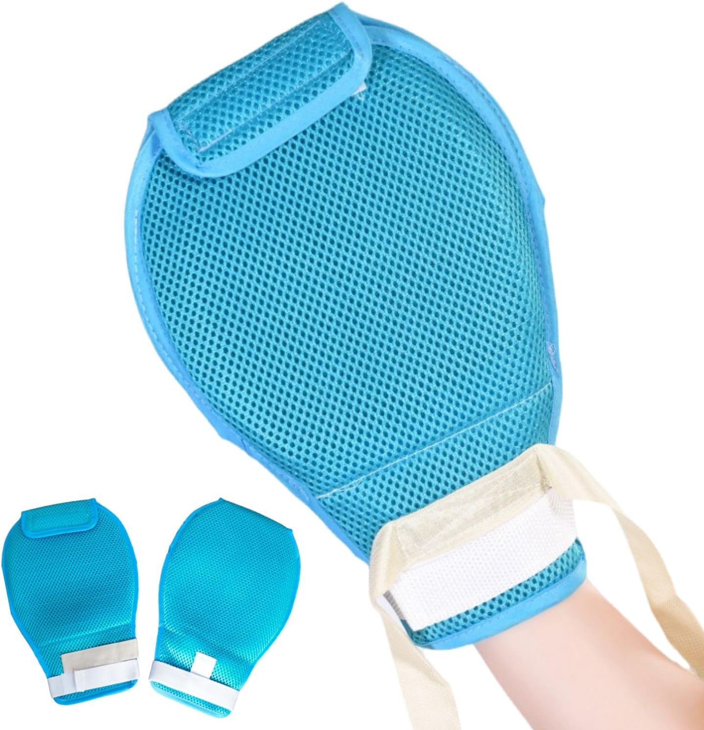 Dementia Restraint Gloves -2 Pcs, Adult No Scratch Mitts for Elderly Hand Safety Protective - Image 1