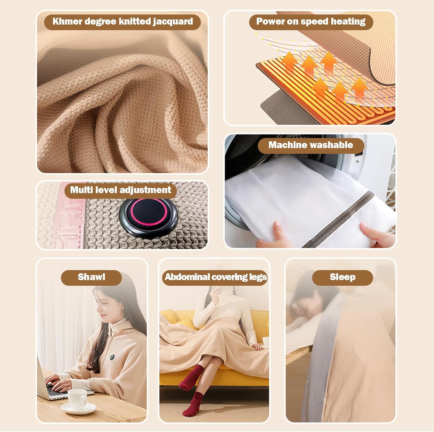 Portable Heated Shawl, 59