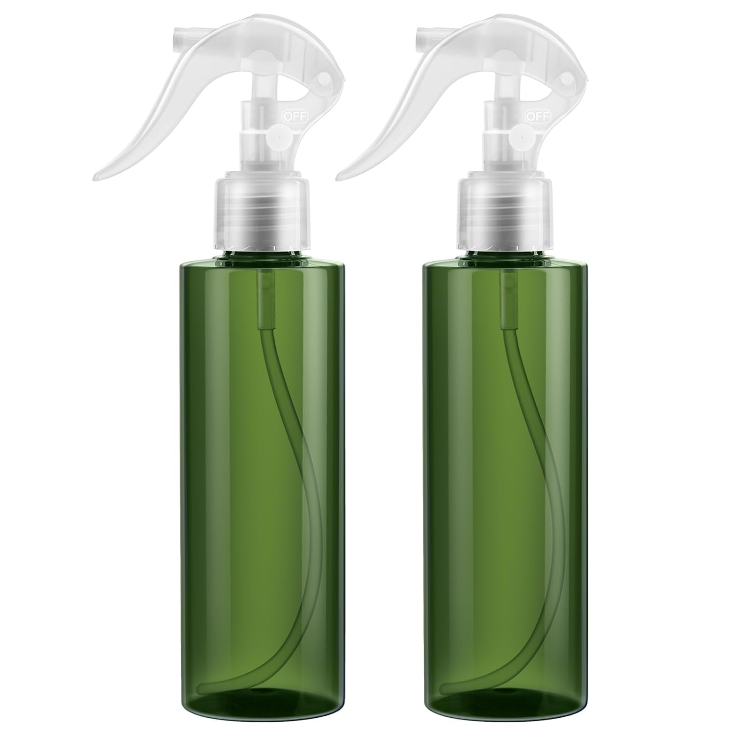 Spray Bottle For Hair - (7oz/2 Pack)-Premium Leak-Proof Travel Bottles - UV Protection Plastic Spray Bottle For Hair - Multi Purpose use Durable （Green） - Image 1