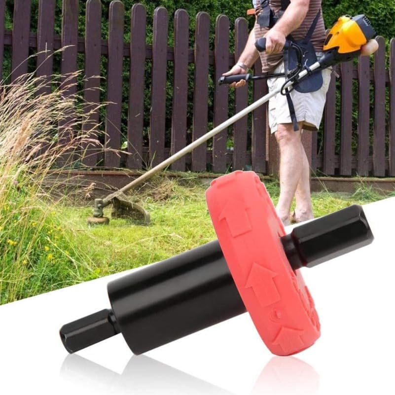 Alloy Steel Mower Starter Adapter, Electric Drill Attachment for Starting Lawn Mower, Red, 1.49 * 1.49 * 2.59inch, Compatible with Trimmers, Blowers, Cultivators - Image 3
