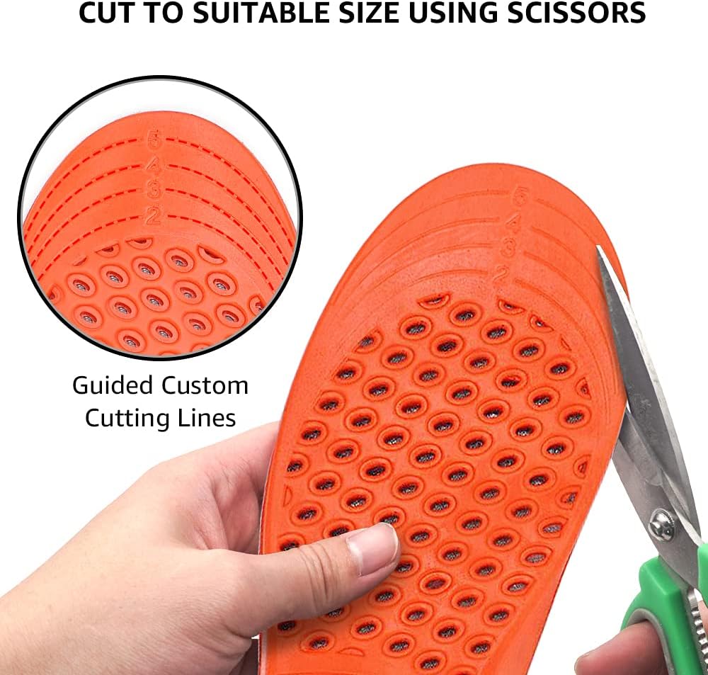 Arch Support Insoles, Relief from Plantar Fasciitis, Metatarsal and Heel Pain, Comfortable Breathable Shoe Inserts, Shock Absorption for Women and Kids (Small) - Image 4