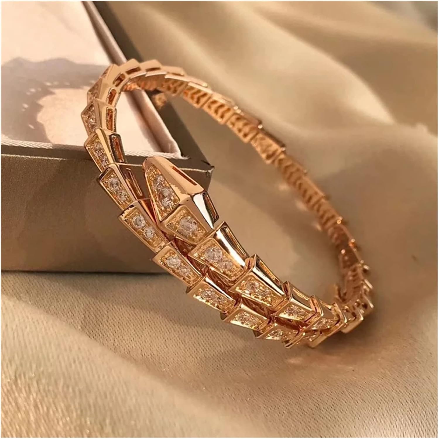 Bracelet Snake Shape Adjustable Bangle Fashion Classic Style Male Lady Couple Wedding Party Gift Bracelet Bracelet Ladies Jewelry - Image 4