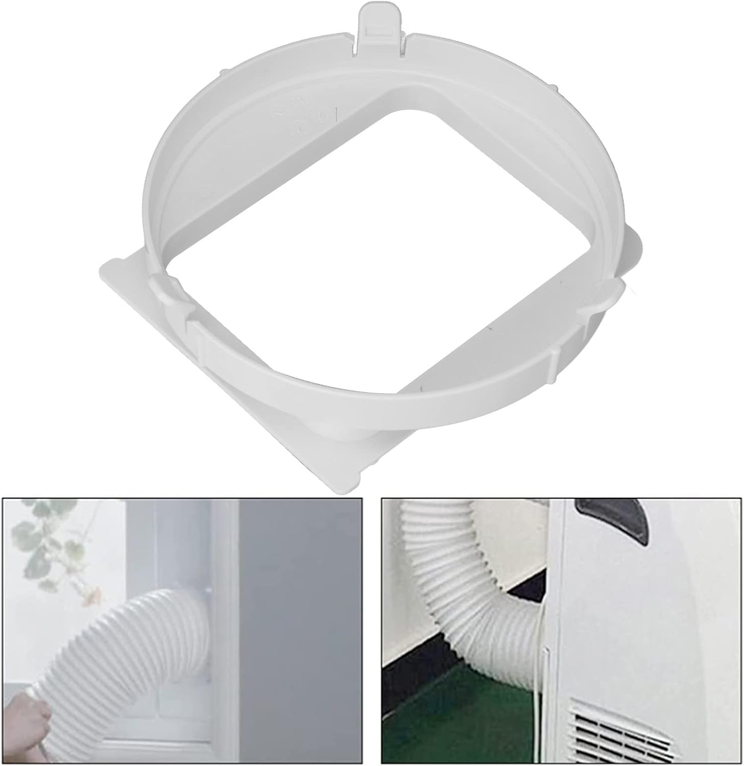 Air Conditioner Exhaust Duct Interface, Portable Air Conditioner Exhaust Hose Connector Adapter ABS Exhaust Duct Interface Coupler for Midea 1P KY35 Mobile Air Conditioning - Image 4