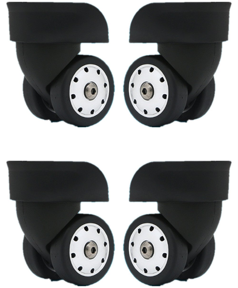 Replacement Luggage Wheels W046# S Size (Di Long) Replacement Plastic Wheels/Luggage Spinner Wheels (2 Pair/Set) - Image 1