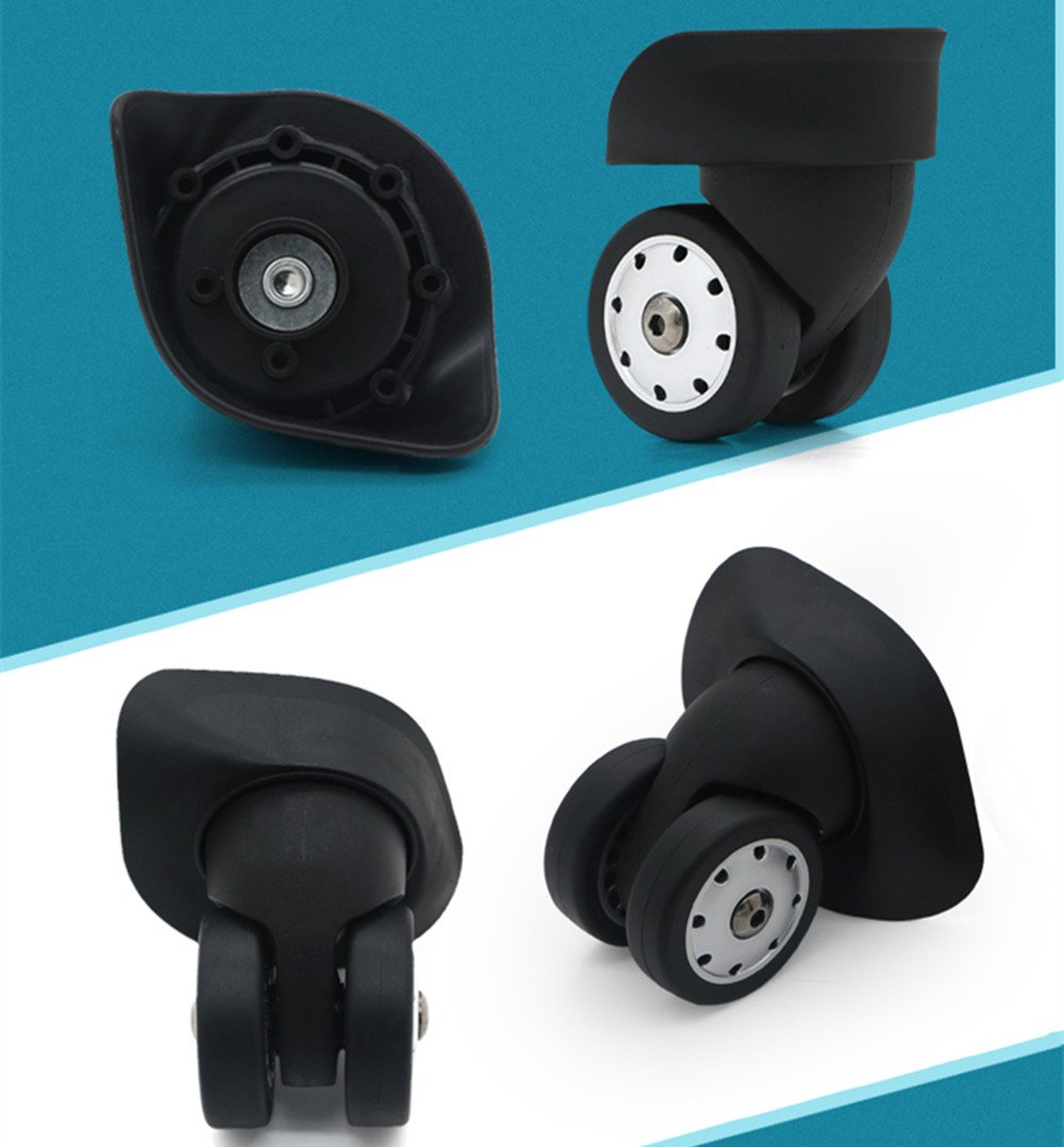 Replacement Luggage Wheels W046# S Size (Di Long) Replacement Plastic Wheels/Luggage Spinner Wheels (2 Pair/Set) - Image 3