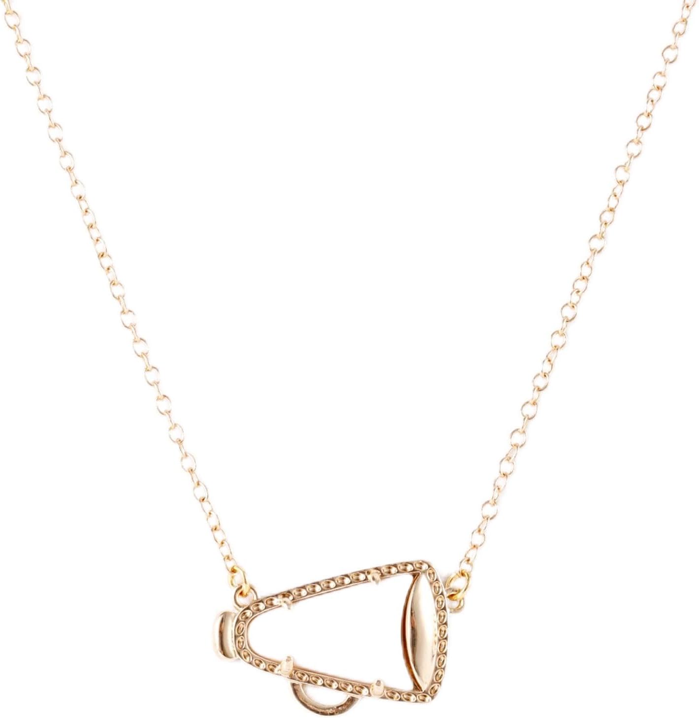 Cheerleader Gifts Cheer Necklace, Cheerleading Necklace for Women Cheer Team Gifts Pendant Charm Necklace Jewelry Cheer Coach Gifts for Women Mom Coach - Image 1