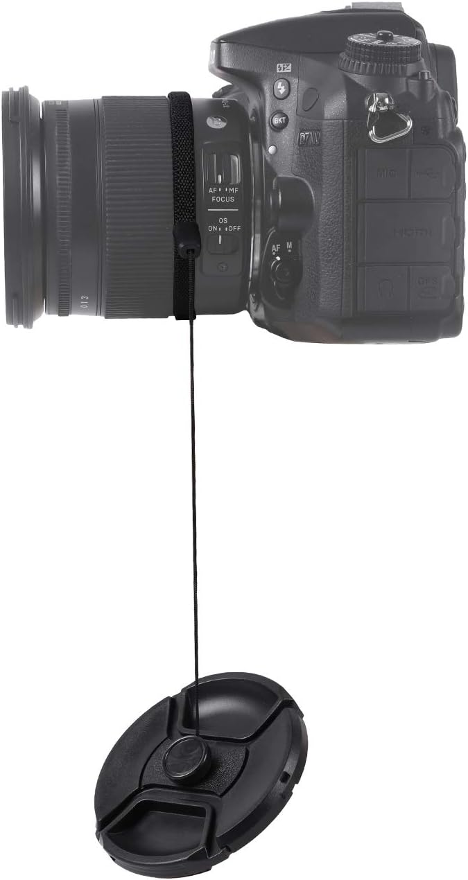 2 Pack 58mm Snap-On Center-Pinch Lens Cap, Compatible with Canon EOS Rebel T7 T6 T5 T100 4000D T8i T7i T6s T6i T5i T4i T3i T2i T1i SL3 SL2 SL1 XSi XTi with EF-S 18-55mm Kit Lens - Image 4