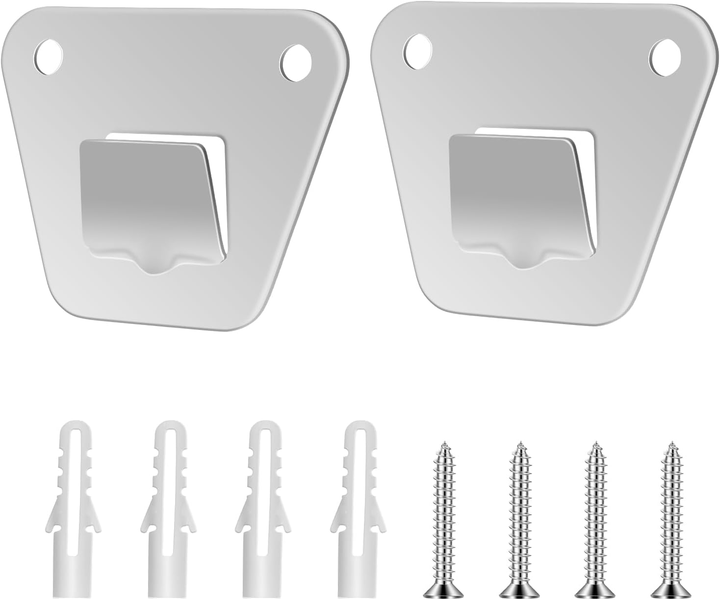 2-Set Wall Mounting Fan Bracket, Heavy Duty Wall Mounting Fan Bracket Holders for Oscillation Fans Solid Steel Fan Wall Mount Bracket with Fastening Screws for Wall Fan Mounting Bracket - Image 1