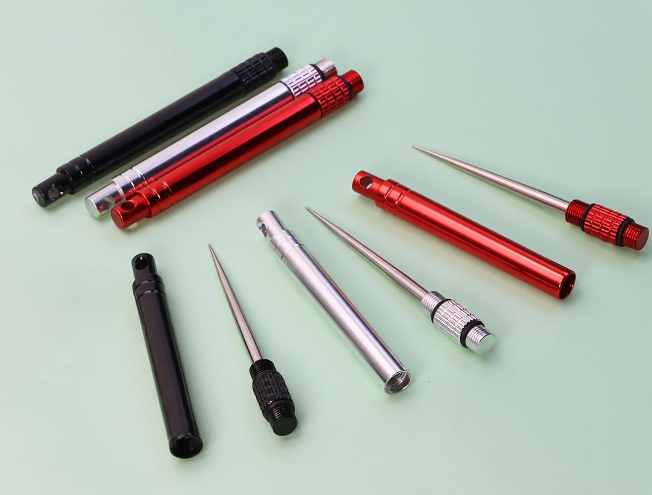 6pcs Stainless Steel Toothpicks Colorful Toothpick Holder Reusable Metal Fruit Stick Cocktail Pick for Tooth Clean Toothpick - Image 4