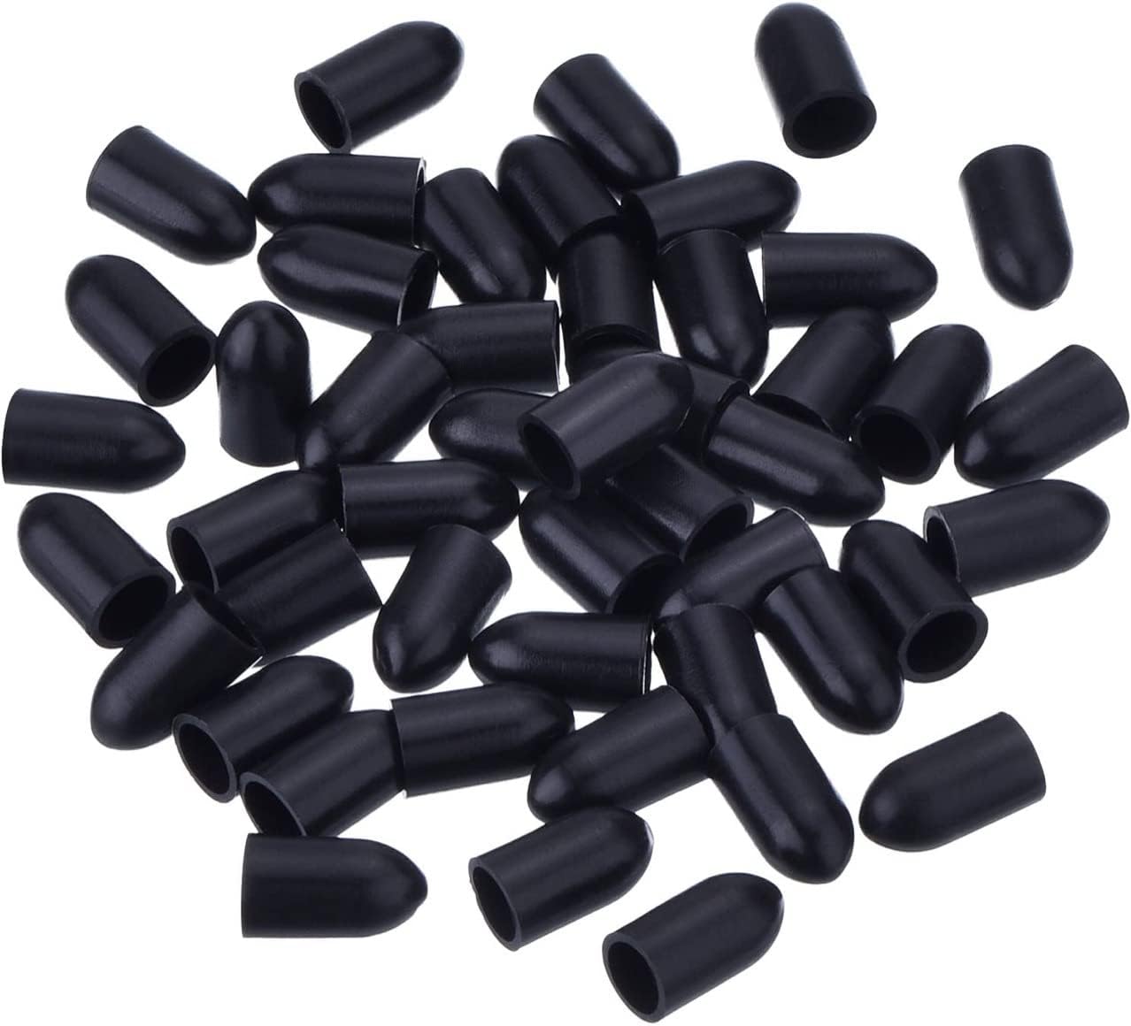 50 Pcs Pourers Dust Covers Olive Oil Liquor Bottle Pour Spout Cover Rubber Caps (Not Include the Spout) - Image 1
