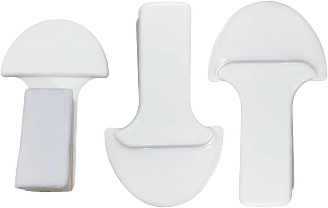 Toilet Seat Handle - Lift More, Less Mess -Easy Application 3 Pack White - Image 1