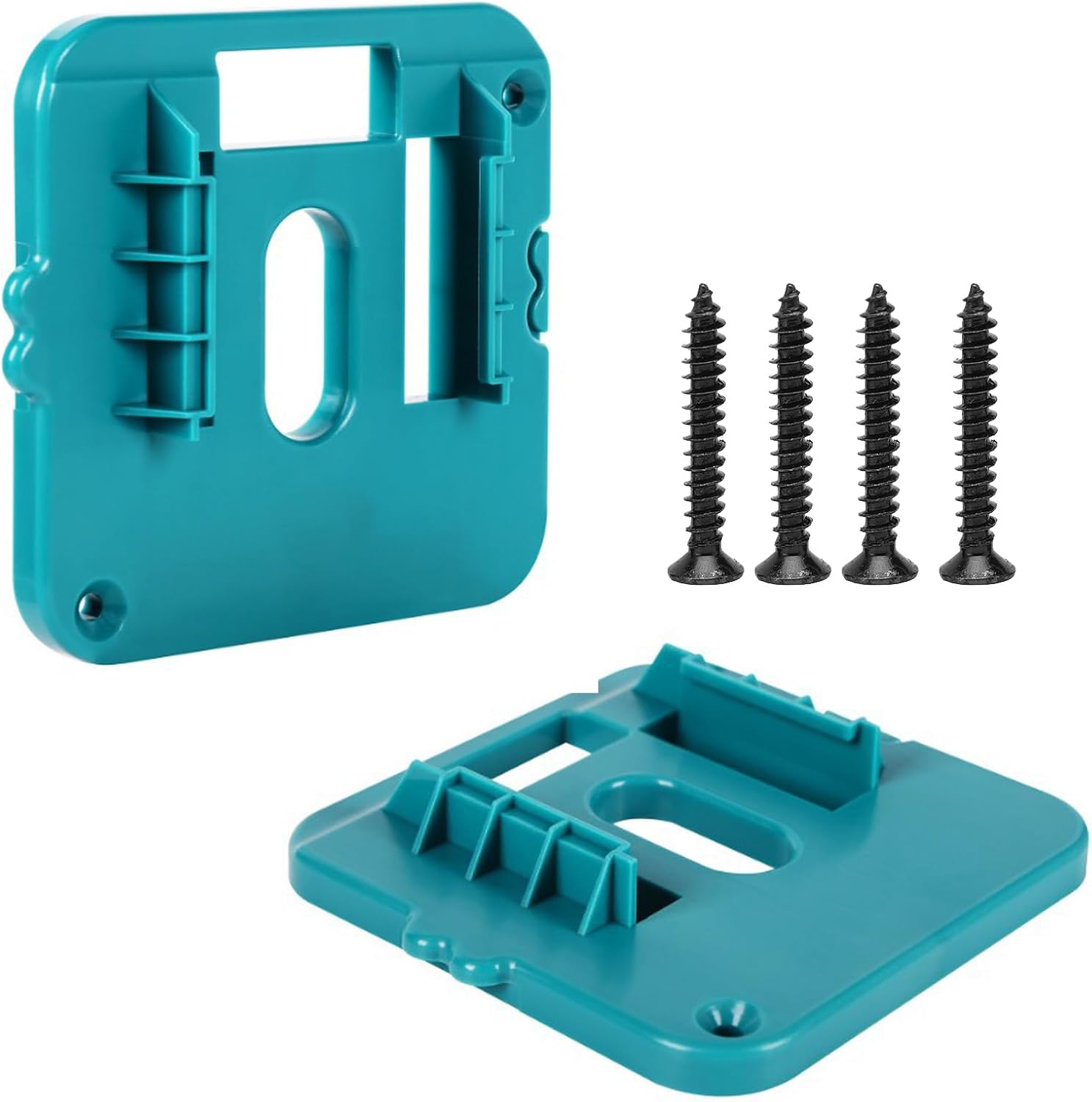 2 Pack m18 Battery Holder compatible with makita 18V Battery Mounts, compatible with makita tools, compatible with makita battery adapter, compatible with makita 18v tools - Image 1