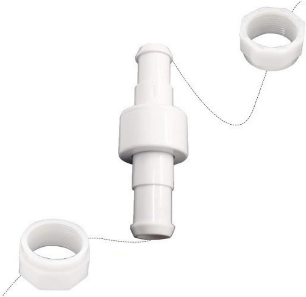 280, 380, 180 Pool Cleaner Hose Swivel D20 and Hose Nut D15 Combo Kit Replacement Suitable for Zodiac Polaris 280, 380, 180 Pool Cleaners (1 Pack) - Image 1