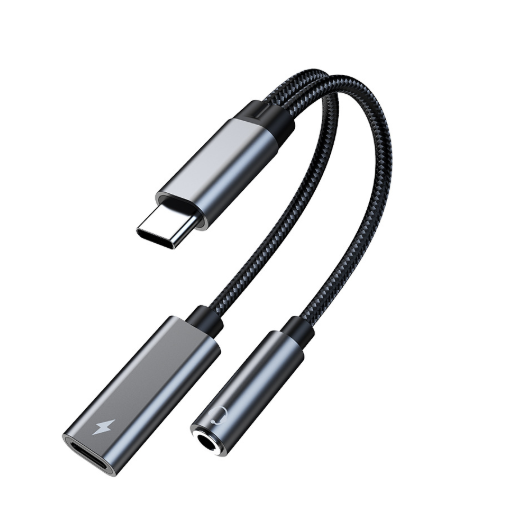 Samsung Galaxy S25 Headphone Adapter, USB C to AUX Mic Jack with PD 60W Fast Charging for Stereo, Earphones, Compatible with Samsung Galaxy S25/S25+/S25 Ultra/S24/S24+, Google Pixel 8/7 - Image 1