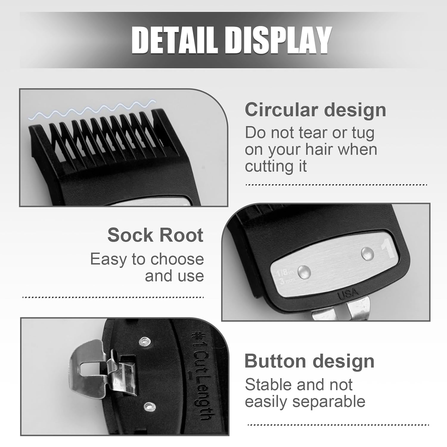Replacement for Wahl 1 Premium Clipper Guard Clip Guide Metal #3354-100 1/8