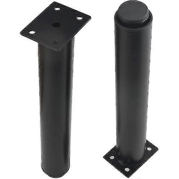 (25-42cm, black) Set of 4 strong adjustable metal furniture legs-YuJia - Image 2