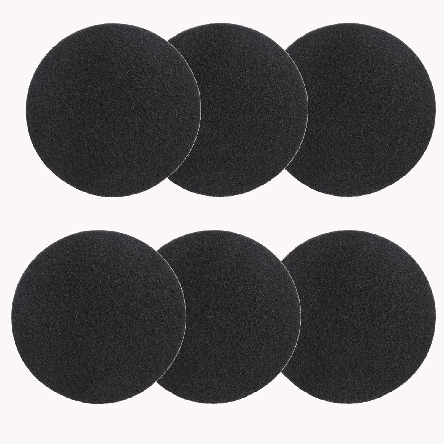 Charcoal Filters for Kitchen Compost Bin, 6 Pack Filters for Compost Pails Countertop Bin Replacement, Activated Charcoal Home Bucket Refill Sets, Round 6.7 Inch - Image 1