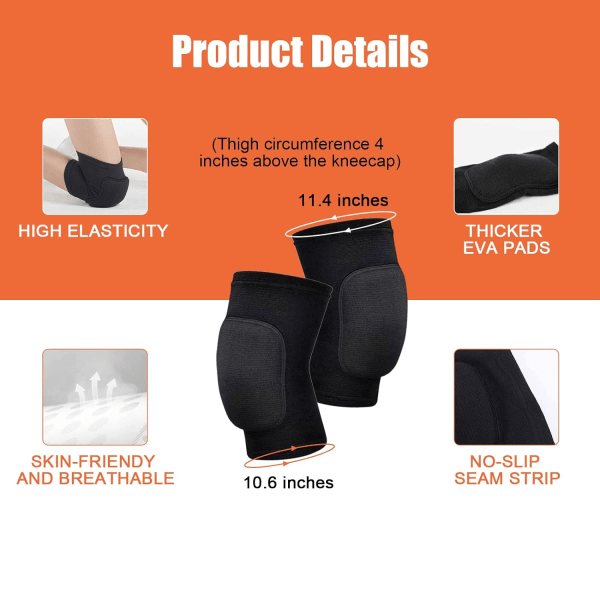 Volleyball Knee Pads and Arm Guards with Thumb Holes High Protection Plate for Women Teenage Girls Training Equipment - Image 4