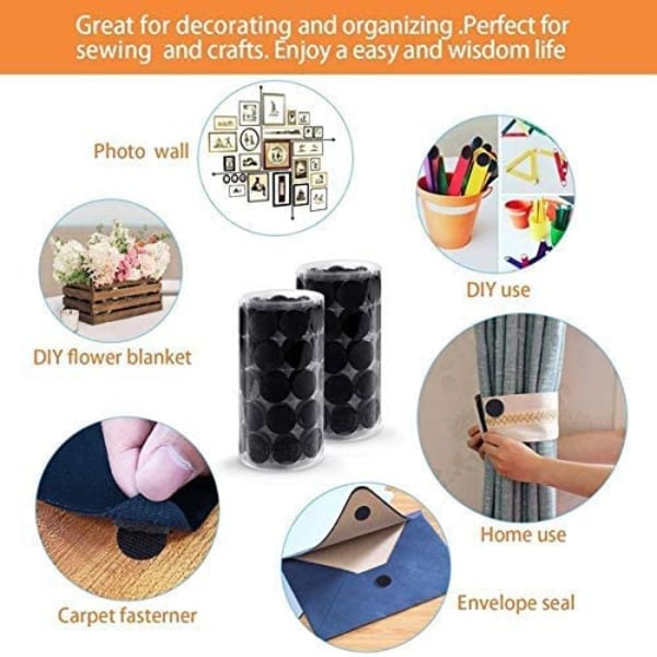 Velcro 10mm Round Self Adhesive 1000pcs White Nylon Silent Hook and Loop Fasteners for Kids Early Education - Image 3
