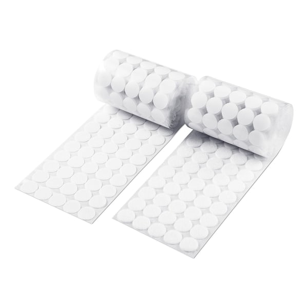 Velcro 10mm Round Self Adhesive 1000pcs White Nylon Silent Hook and Loop Fasteners for Kids Early Education - Image 5