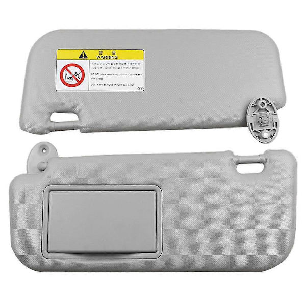 Compatible Car Visor for 2014 2015 2016 2017 with Mirror Gray Accessories 74320-02B21 74310-02K91 - Image 1