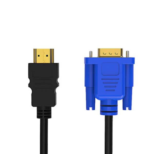 HDMI to VGA Cable 1.8m 1080P Full HD Support PC, Laptop, DVD, HD - Image 1