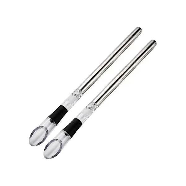 Wine Cooler Chiller 2-Pack Stainless Steel with Aerator Compatible with Standard Bottles - Image 1
