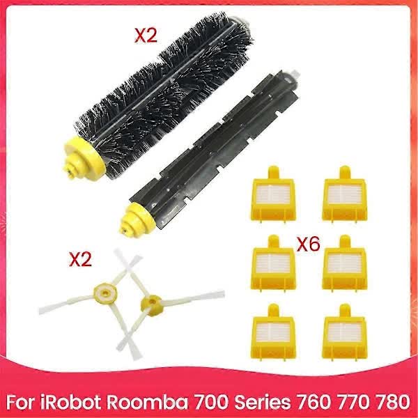 Compatible with iRobot Roomba 700 Series 760 770 780 Spare Parts Brushes Flexible Beater Side Brush HEPA Filter Replacement - Image 1