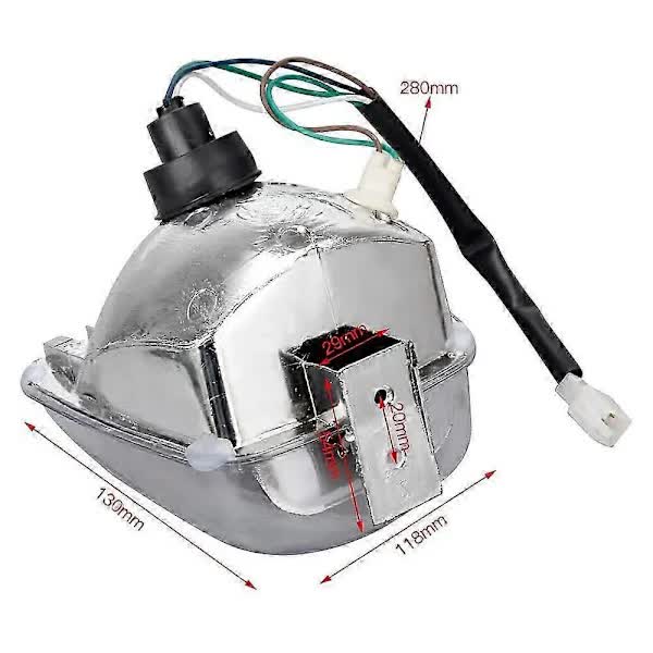 ATV Headlight Insert Compatible with 50Cc 70Cc 90Cc 110Cc 125Cc 4-Stroke - Image 3