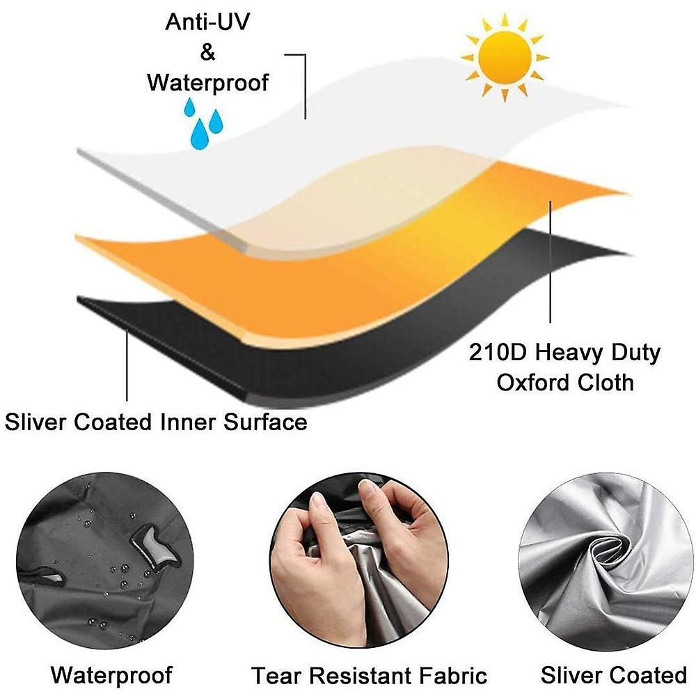 Waterproof 210D Oxford Patio Heater Cover, Windproof Protection for Outdoor Heaters - Image 3